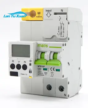 Интеллектуальный счетчик электроэнергии Matismart MT61GP 2P 63A GPRS пульт дистанционного управления умный счетчик энергии для умного дома кВтч для фотоэлектрической системы