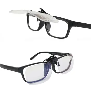  Clip Пресбиопические очки Flip Up Down Сверхлегкие увеличительные очки без оправы Профессиональные оптические линзы для чтения +1.0~+4.0