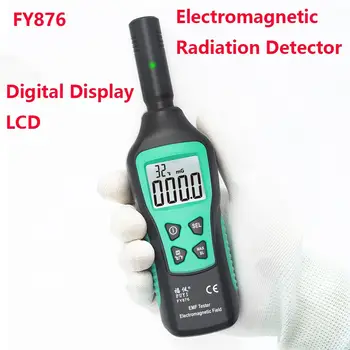 ЖК-дисплей Дозиметр излучения Цифровой дисплей Звуковая и световая сигнализация Измеритель ЭМП Высокоточный детектор электромагнитного излучения