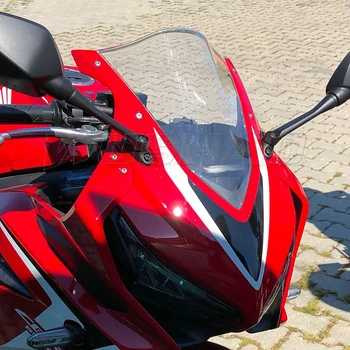 Лобовое стекло мотоцикла с двойным пузырем на 2019 2020 2021 2022 2023 Honda CBR650R CBR 650R 650 R дымчатый черный иридий