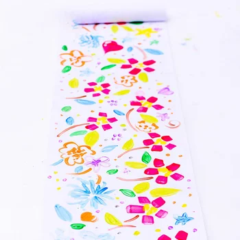 Белая бумага для рисования в рулоне Рулоны бумаги для рисования для детского творчества и рисования Акварельная бумага (45 см x 10 м)