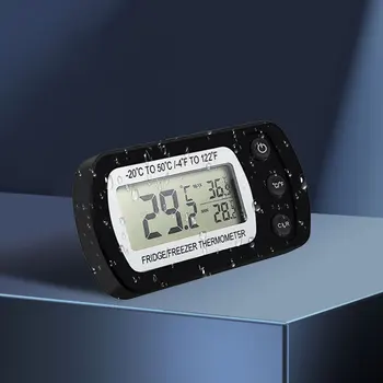 Цифровой датчик температуры макс / мин запись водонепроницаемый мини-термометр большой ЖК-дисплей магнитная задняя панель и крючок для кухни домашний ресторан